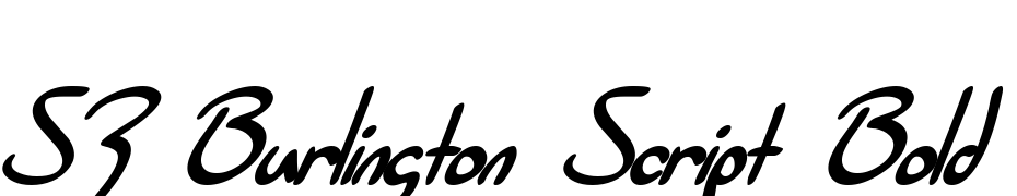 SF Burlington Script Bold Italic Font Download Free